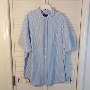 Roundtree & Yorke Light Blue Striped Shirt